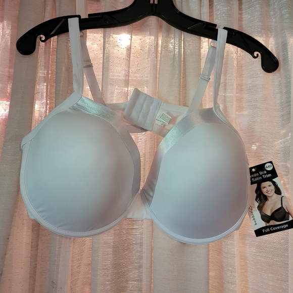 Bobbie Brooks Tuxedo Bra with Satin Trim - Picture 1 of 6